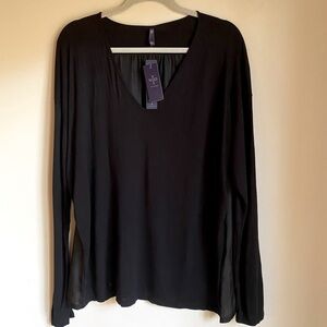 NYDJ Long Sleeves V-Neck Blouse